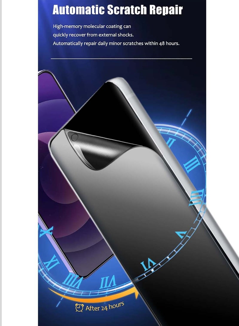 دبليو تيك واقي شاشة Infinix Note Edge 5G 2026 المتميز من الهيدروجيل ضد التجسس / ضد الخصوصية، رقيق ومرن (MSHFMP) - شفاف - Image 4